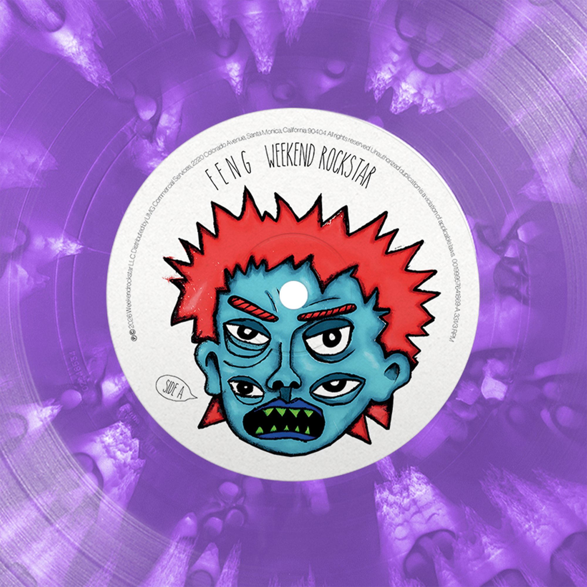 Weekend Rockstar Purple Splatter Vinyl