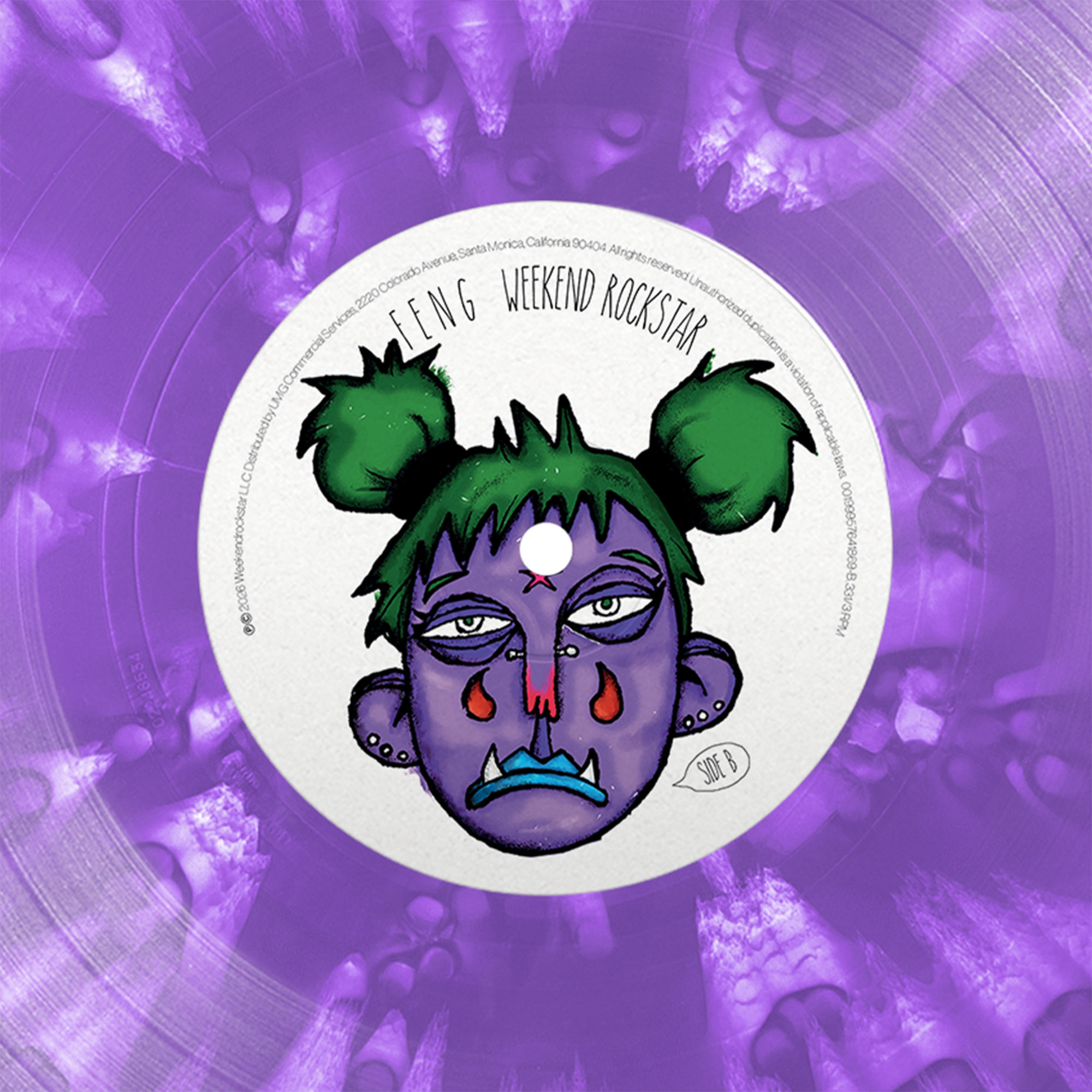 Weekend Rockstar Purple Splatter Vinyl