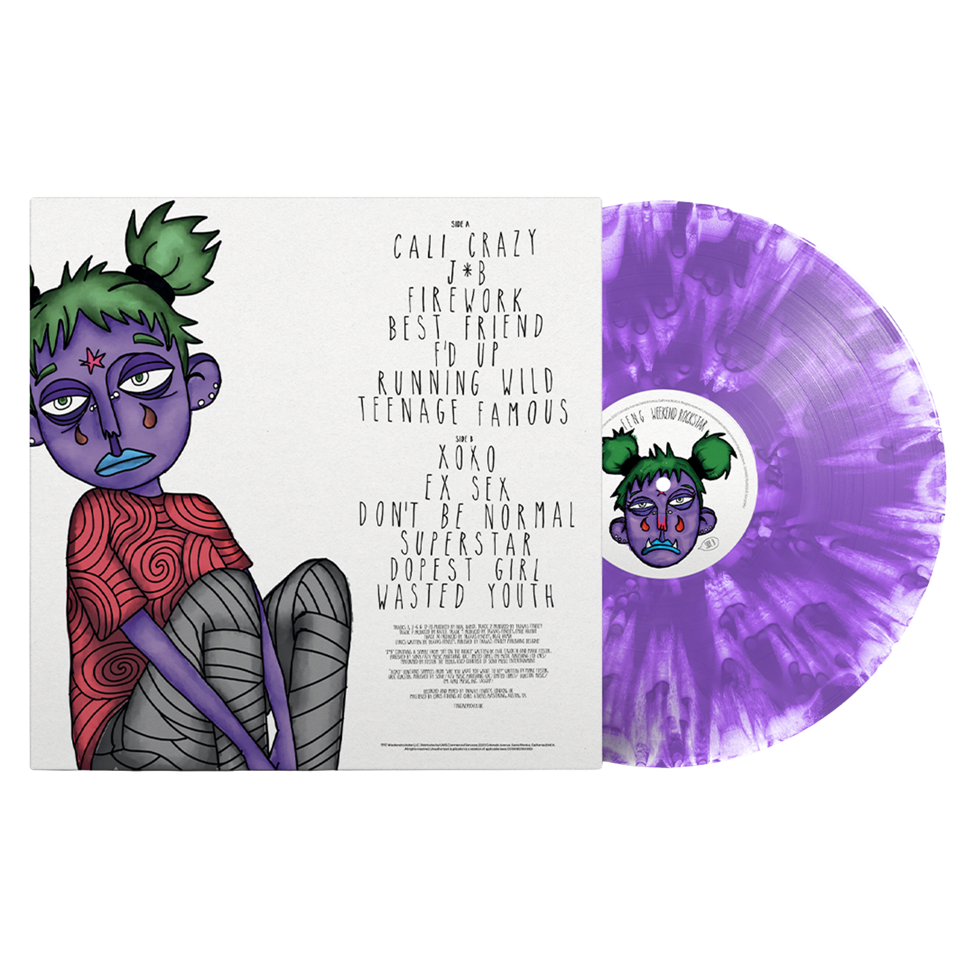 Weekend Rockstar Purple Splatter Vinyl